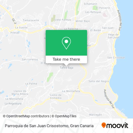 Parroquia de San Juan Crisostomo map