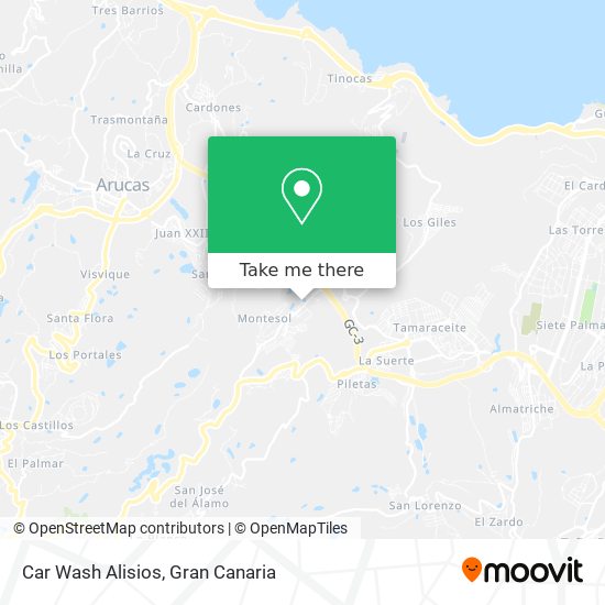 Car Wash Alisios map