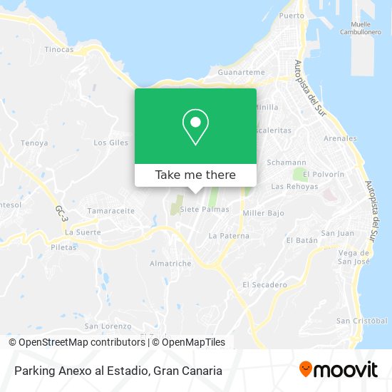 Parking Anexo al Estadio map
