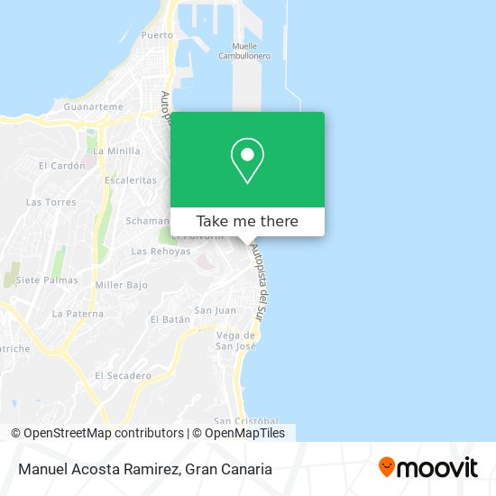 Manuel Acosta Ramirez map