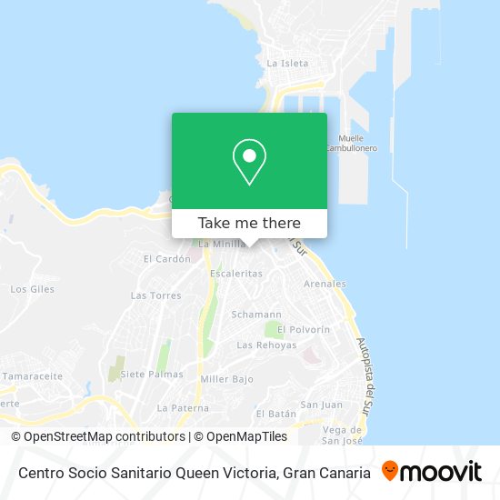 Centro Socio Sanitario Queen Victoria map