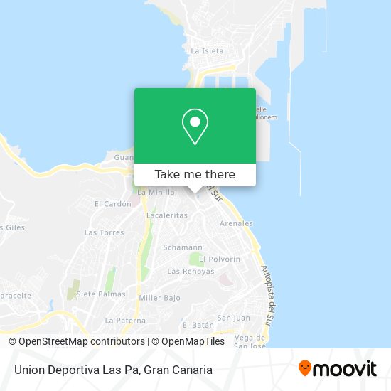 Union Deportiva Las Pa map
