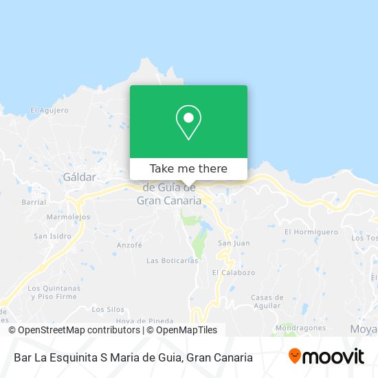 Bar La Esquinita S Maria de Guia map