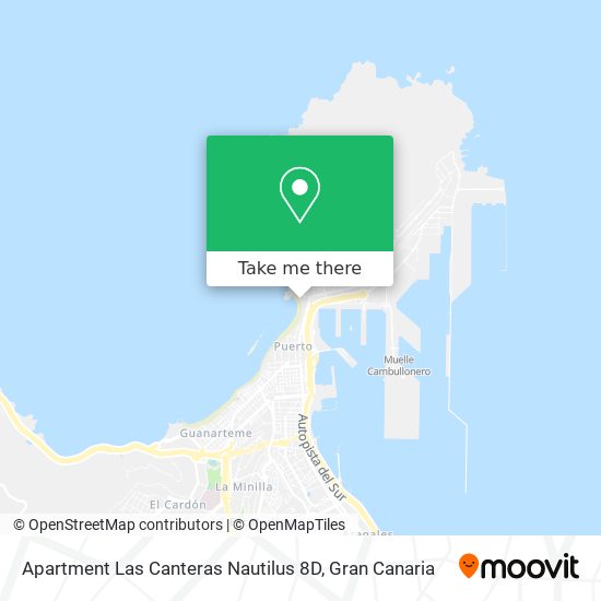 mapa Apartment Las Canteras Nautilus 8D