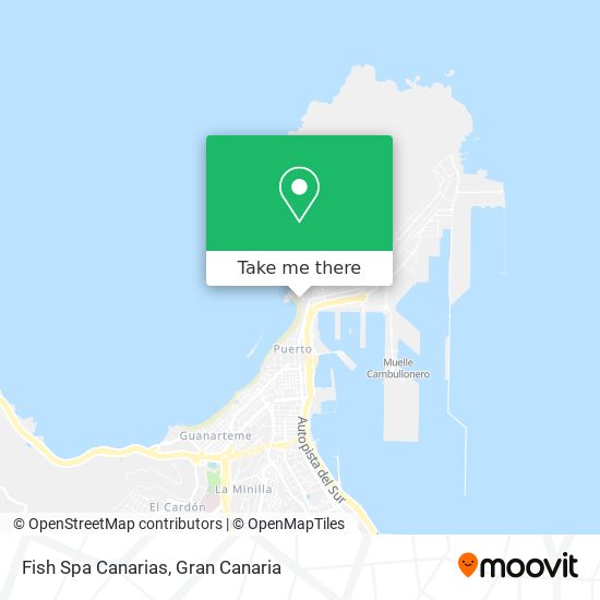 mapa Fish Spa Canarias