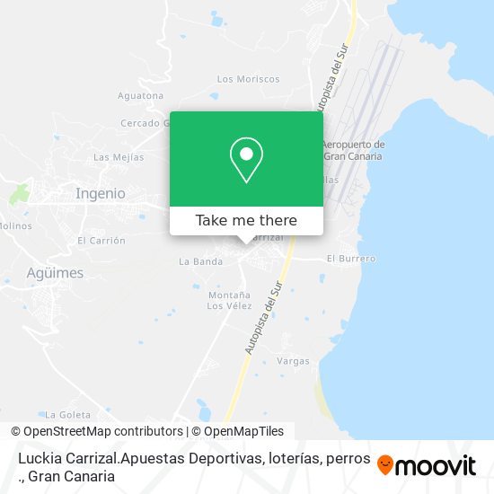Luckia Carrizal.Apuestas Deportivas, loterías, perros . map