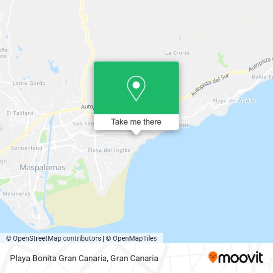 Playa Bonita Gran Canaria map