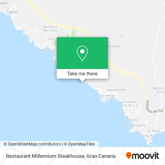 mapa Restaurant Millennium Steakhouse