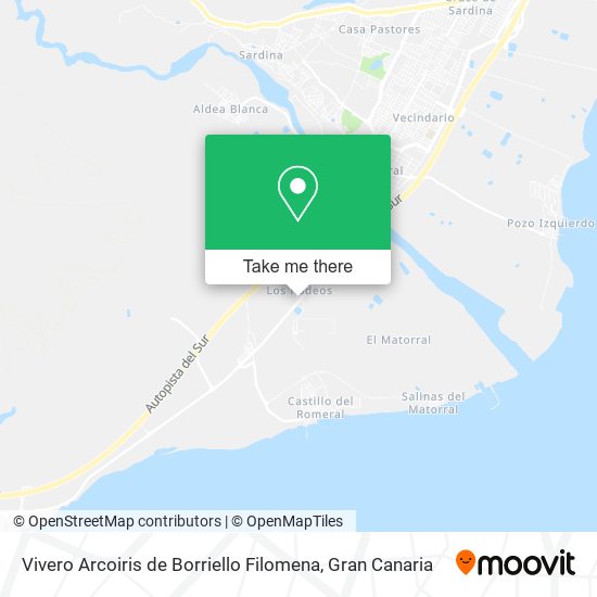 mapa Vivero Arcoiris de Borriello Filomena