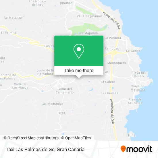 Taxi Las Palmas de Gc map
