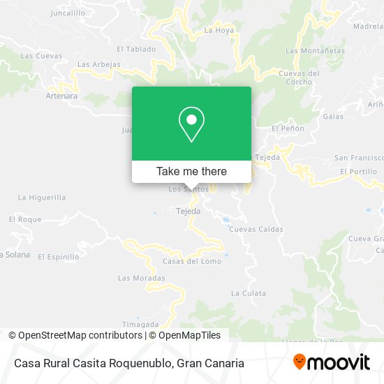 Casa Rural Casita Roquenublo map