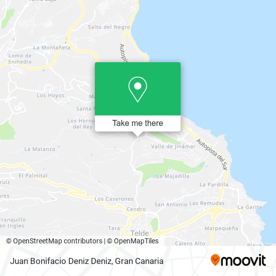 Juan Bonifacio Deniz Deniz map