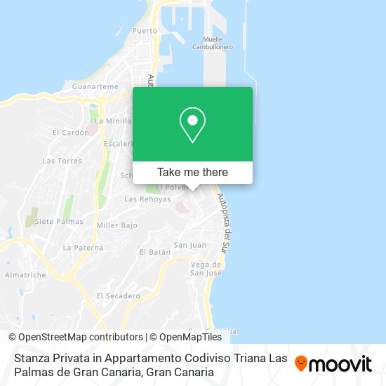 Stanza Privata in Appartamento Codiviso Triana Las Palmas de Gran Canaria map