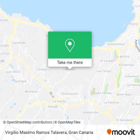 Virgilio Maximo Ramos Talavera map