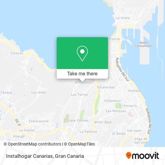 Instalhogar Canarias map