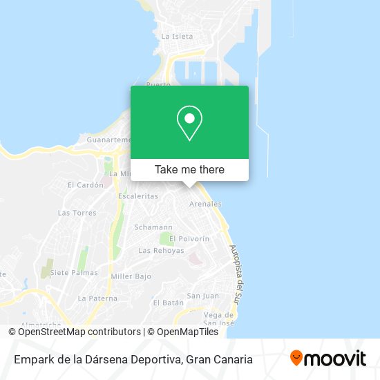 mapa Empark de la Dársena Deportiva