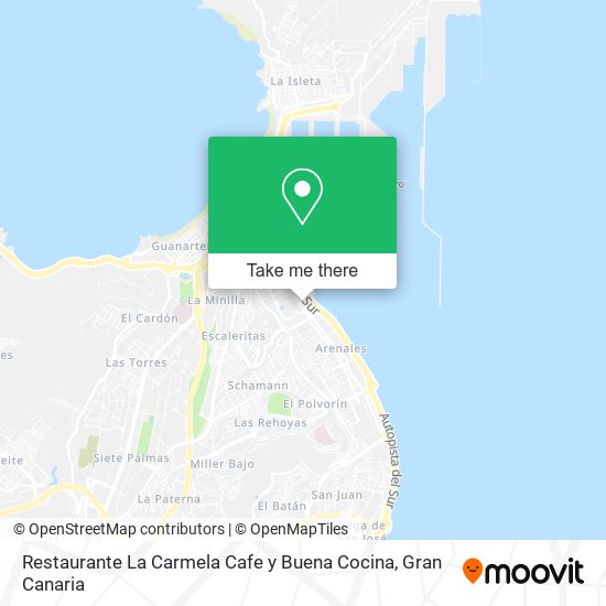 mapa Restaurante La Carmela Cafe y Buena Cocina