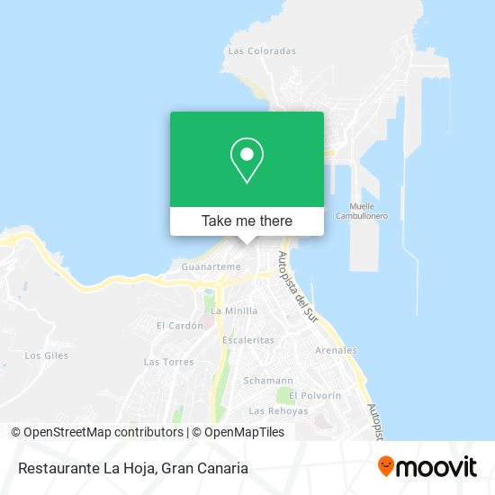 Restaurante La Hoja map