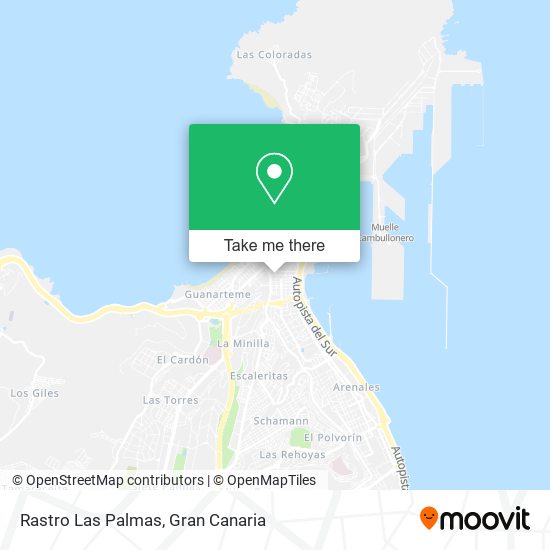 Rastro Las Palmas map