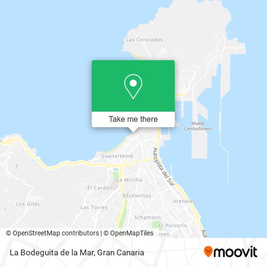 mapa La Bodeguita de la Mar