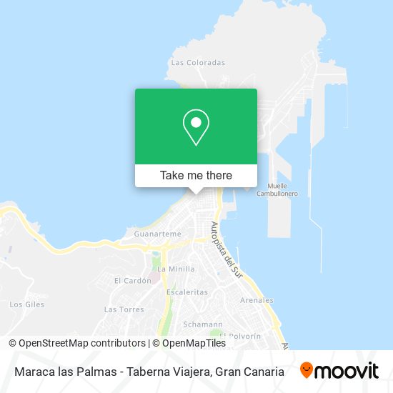 mapa Maraca las Palmas - Taberna Viajera