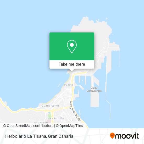 Herbolario La Tisana map