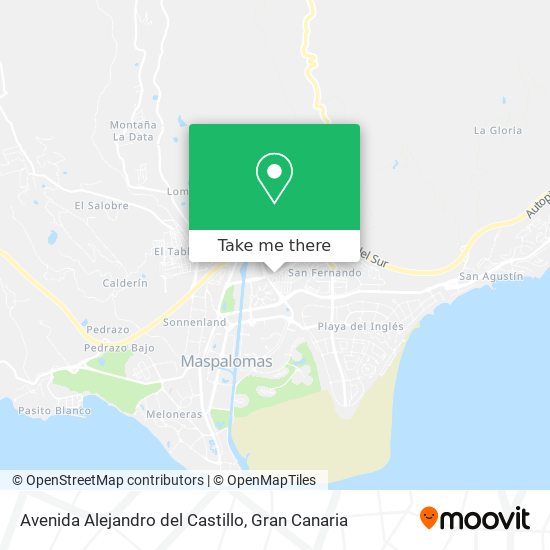 mapa Avenida Alejandro del Castillo