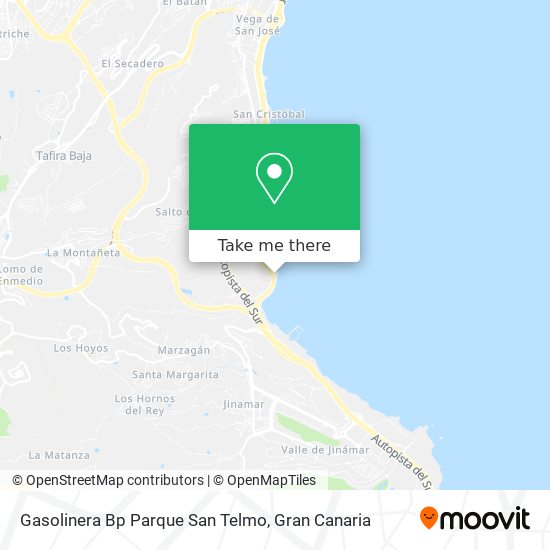 Gasolinera Bp Parque San Telmo map