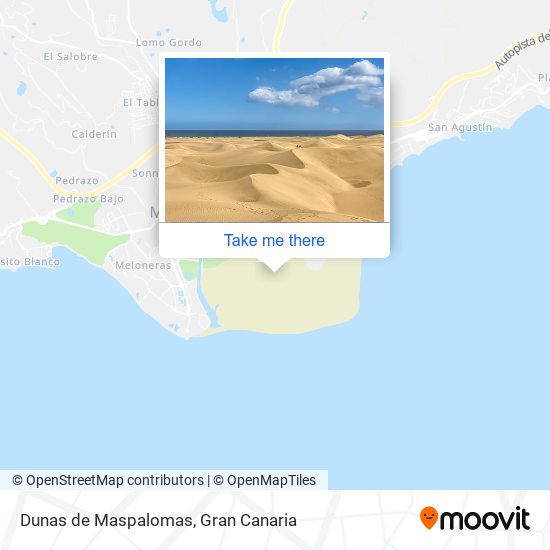 Dunas de Maspalomas map