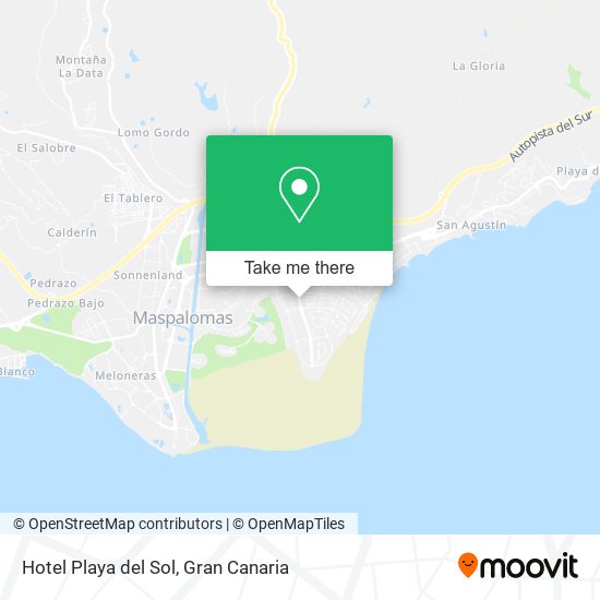 mapa Hotel Playa del Sol