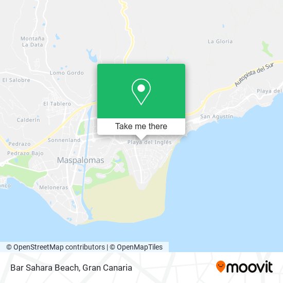 mapa Bar Sahara Beach
