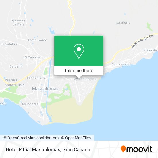 Hotel Ritual Maspalomas map