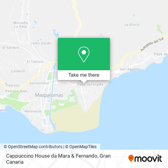 mapa Cappuccino House da Mara & Fernando