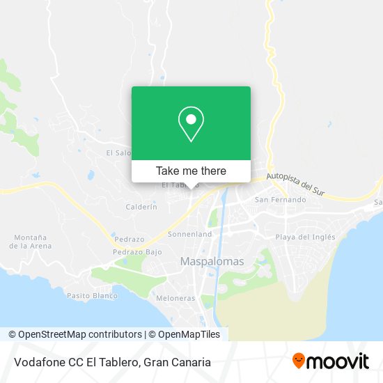 Vodafone CC El Tablero map