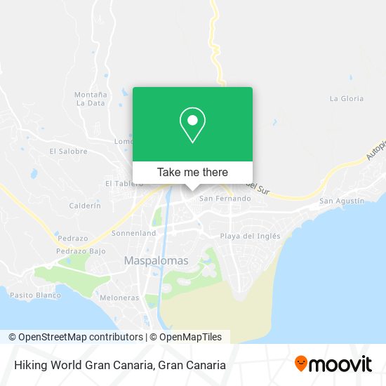 mapa Hiking World Gran Canaria