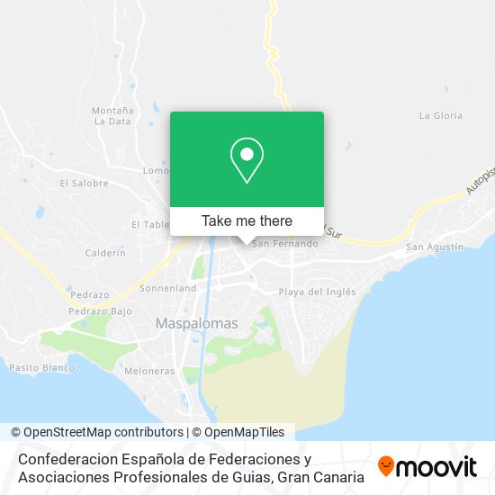 Confederacion Española de Federaciones y Asociaciones Profesionales de Guias map