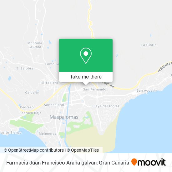 Farmacia Juan Francisco Araña galván map