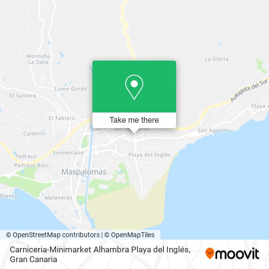 Carniceria-Minimarket Alhambra Playa del Inglés map