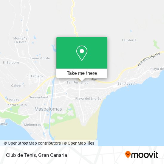 Club de Tenis map