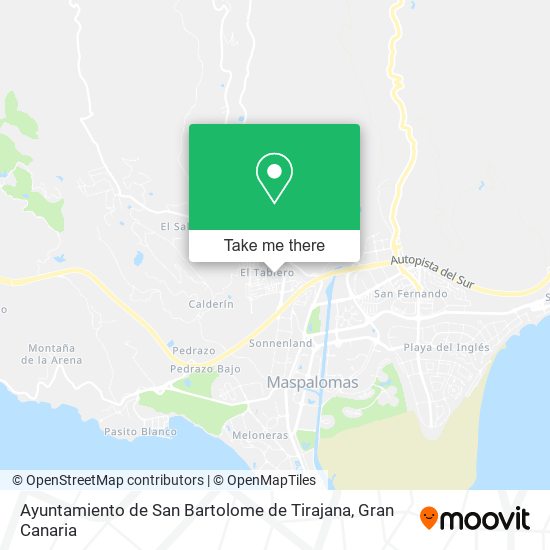 mapa Ayuntamiento de San Bartolome de Tirajana