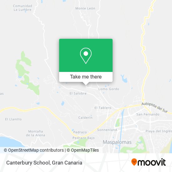 mapa Canterbury School
