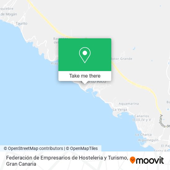 mapa Federación de Empresarios de Hosteleria y Turismo