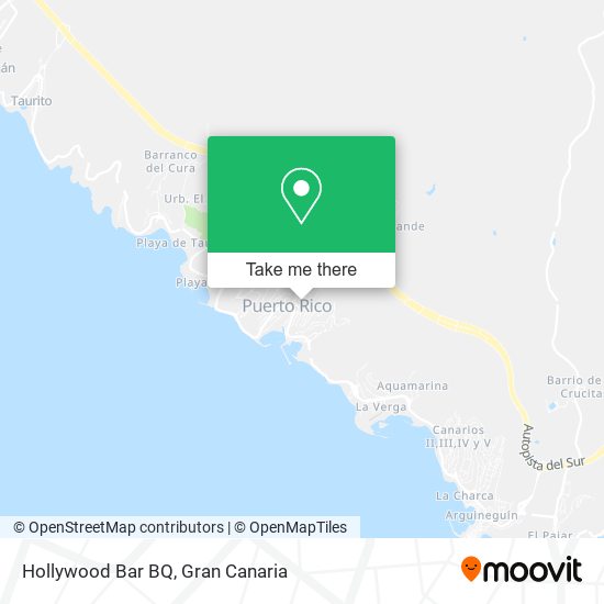 mapa Hollywood Bar BQ