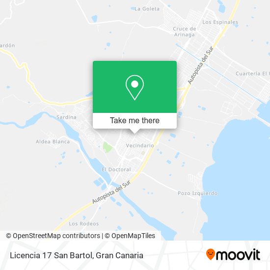 Licencia 17 San Bartol map