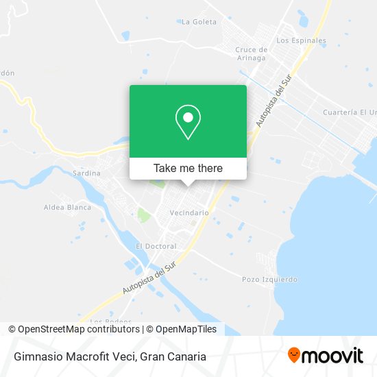 mapa Gimnasio Macrofit Veci