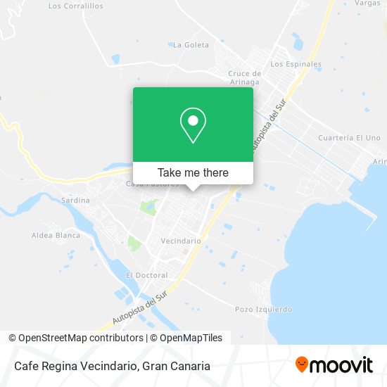 Cafe Regina Vecindario map