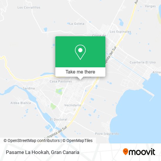 Pasame La Hookah map