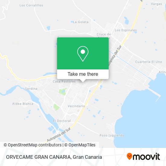 ORVECAME GRAN CANARIA map