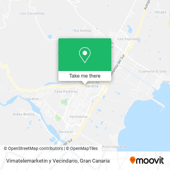 mapa Vimatelemarketin y Vecindario