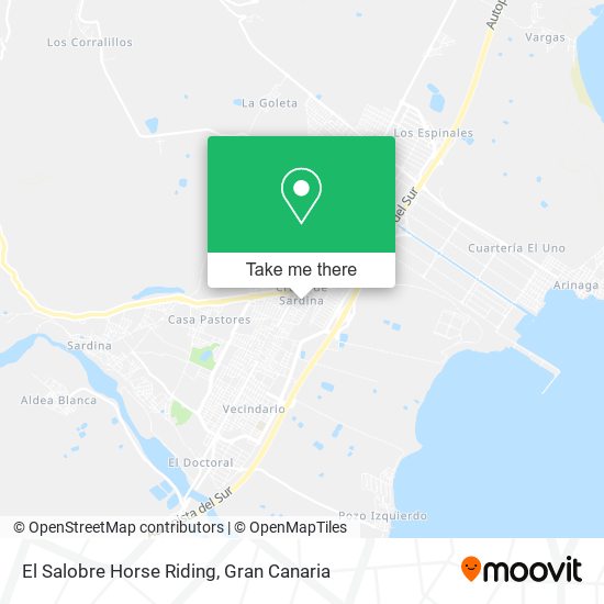 El Salobre Horse Riding map
